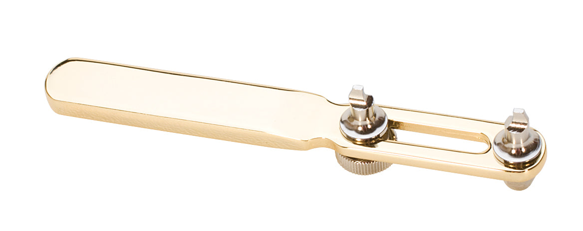 Watch case opener tool with adjustable square pins and heavy-duty handle for screw-back cases