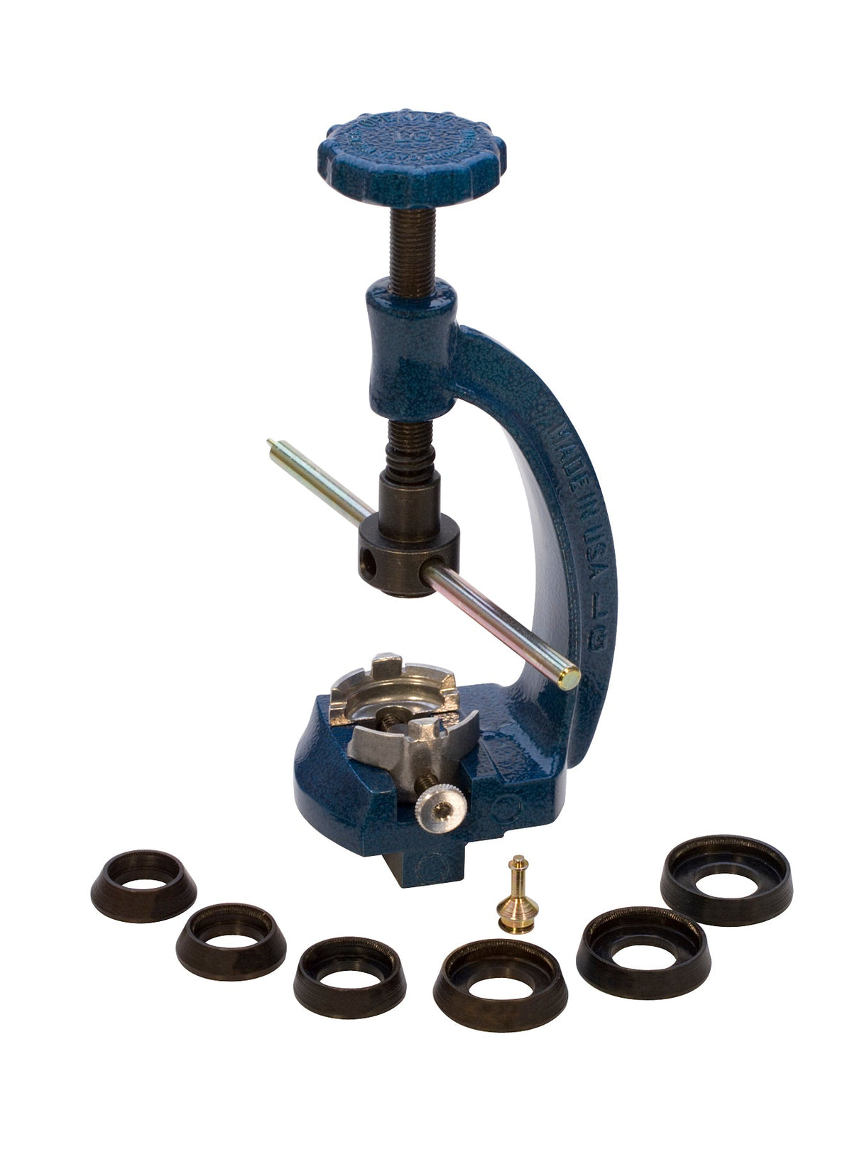 Open-All Case Wrench for Rolex with six tempered rings and ergonomic handle for precise, slip-proof Oyster case opening and resealing