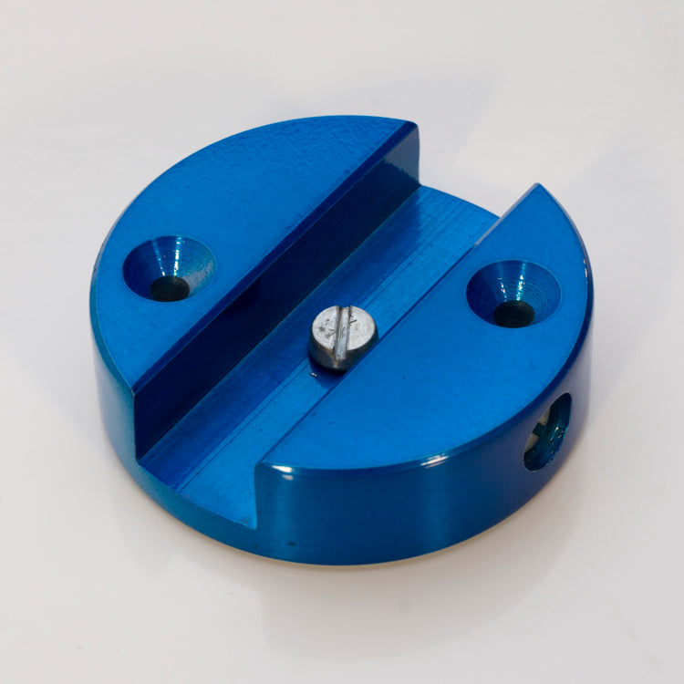 Blue Base for CWR-650.00 watch repair tool with precision alignment and sturdy design