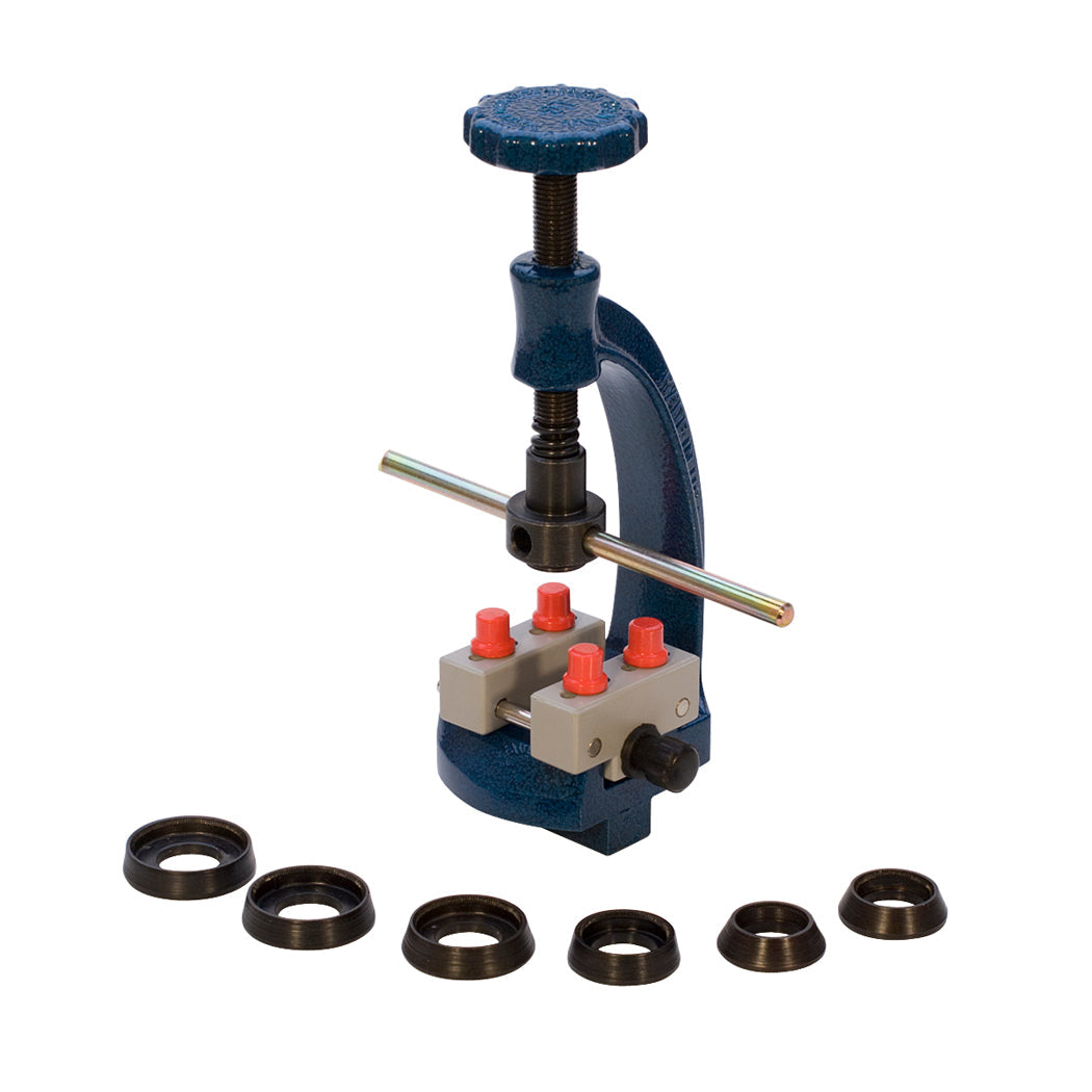 L-G Rolex Case Opener with holder and adjustable nylon covered pins for safe, precise Rolex watch case back opening