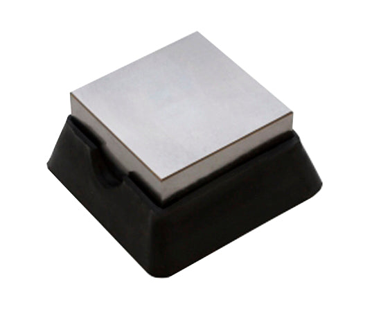 2-1/2 inch steel and rubber bench block for stamping and dapping tasks
