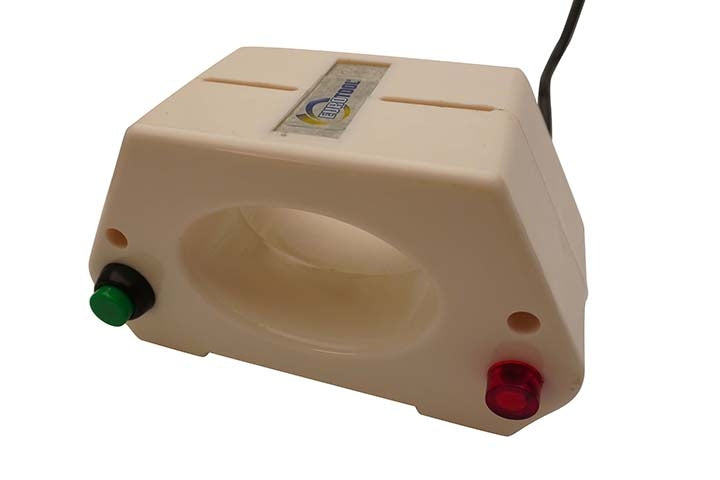 Compact 30 Watt Demagnetizer device with green and red buttons for magnetizing and demagnetizing small tools