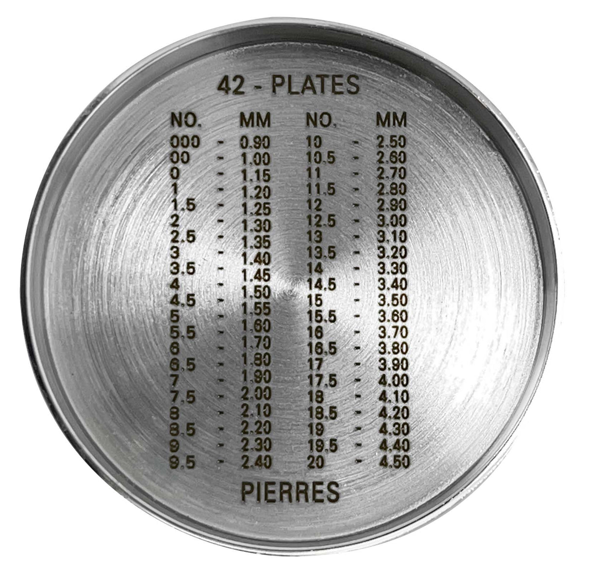 23-Plate Diamond & Gemstone Sieve Set - 1-7/8" by PMC Supplies