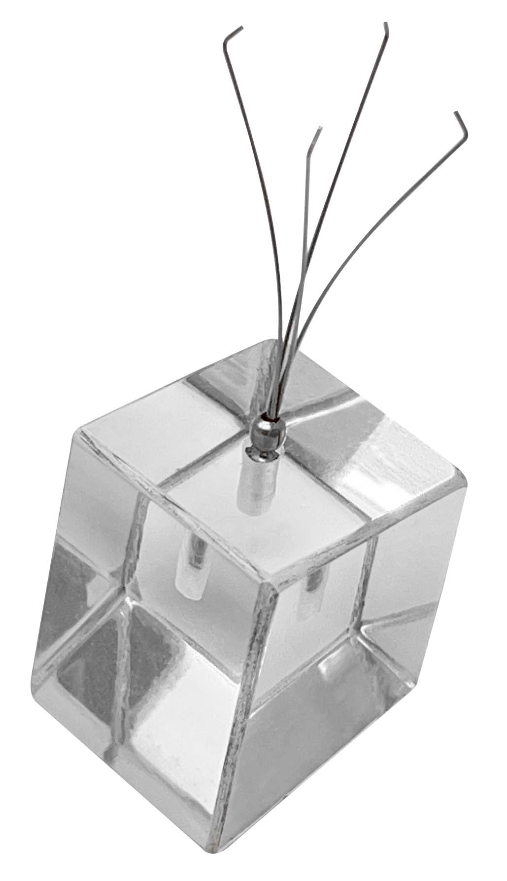 Acrylic Diamond & Gemstone Display Stand - Clear Angled Base by PMC Supplies