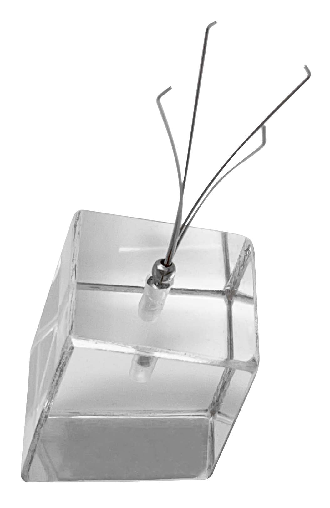 Acrylic Diamond & Gemstone Display Stand - Clear Angled Base by PMC Supplies