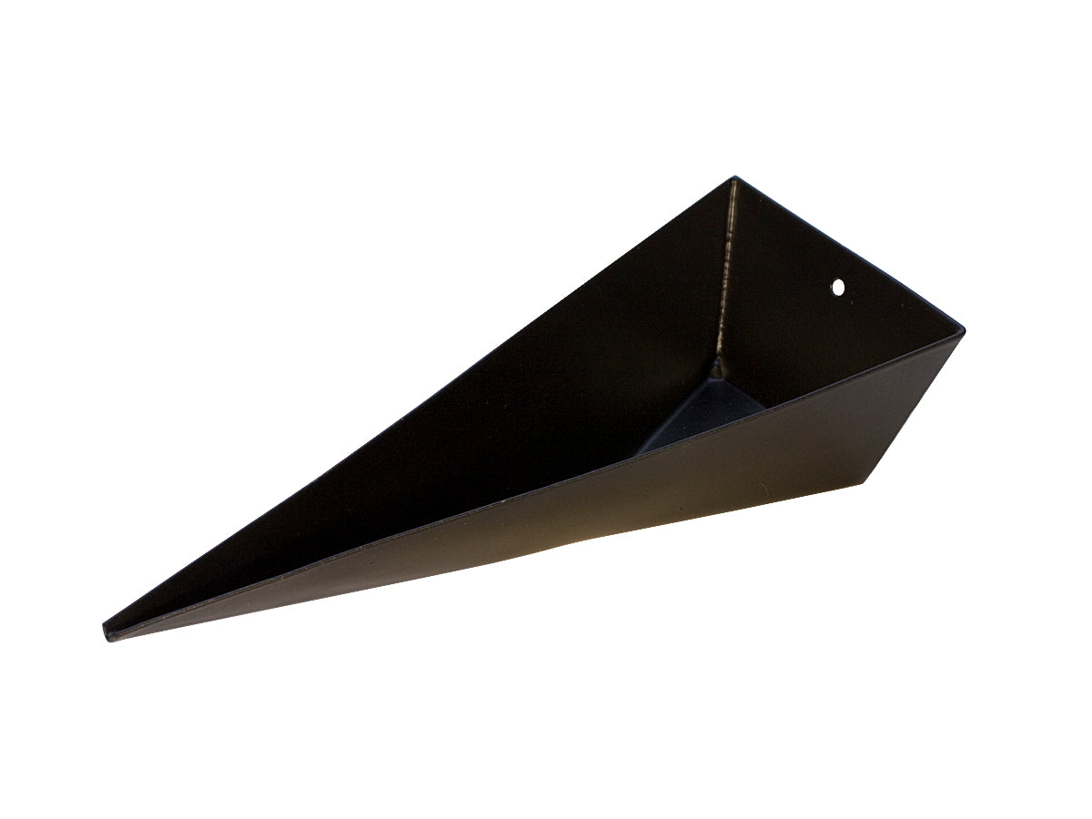 6" Diamond Scoop nickel-plated brass tool with flat scooping end and thin dispensing edge for sorting stones and beads