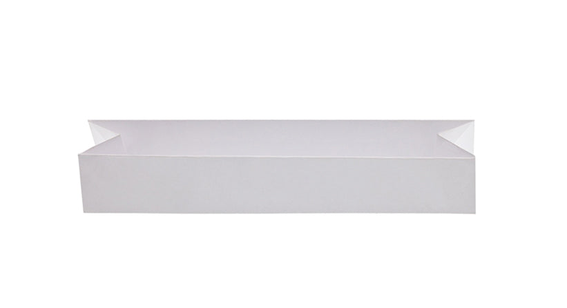 Pack of 25 small 2-3/4" ultra-white gem paper trays for sorting and grading gemstones.