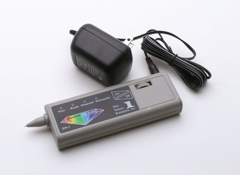 Diamondite Tester with power cord adaptor for gem identification and diamond verification