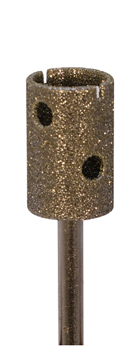 9.5 mm diamond-coated core drill with 3 mm shank for clean ceramic and glass holes
