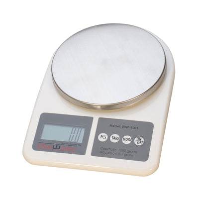 DigiWeigh 1000 Gram digital tabletop scale with 0.1g precision and clear display for kitchen and workshop use