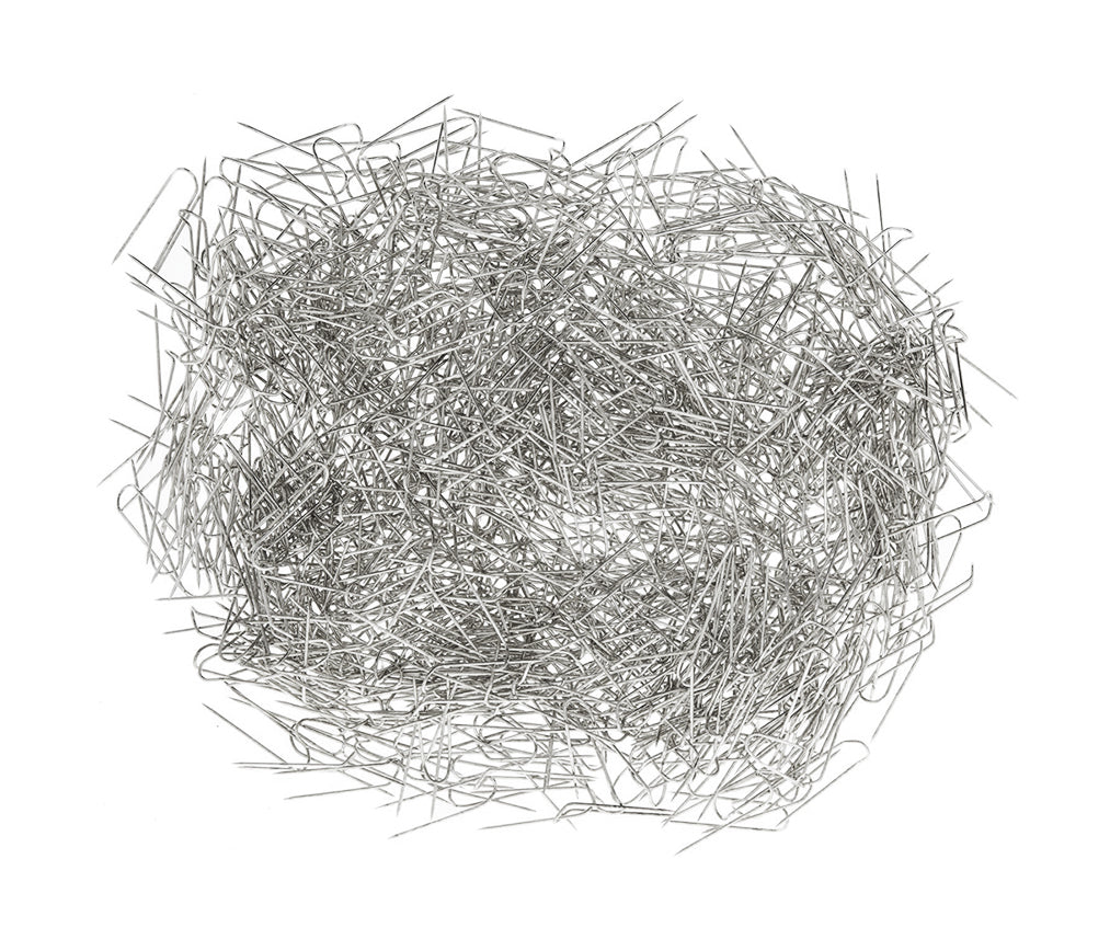 Box of 1,000 stainless steel jewelry display pins for secure, durable presentation