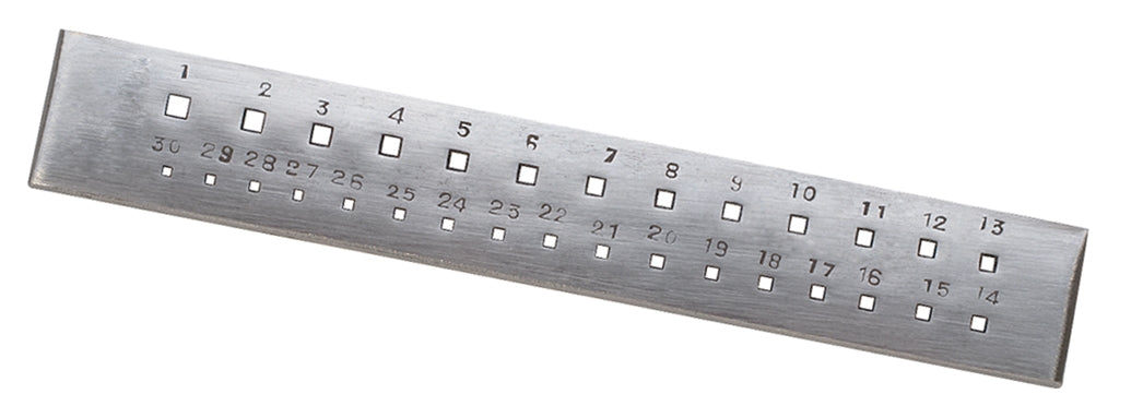 30 Square Hole Drawplate by PMC Supplies