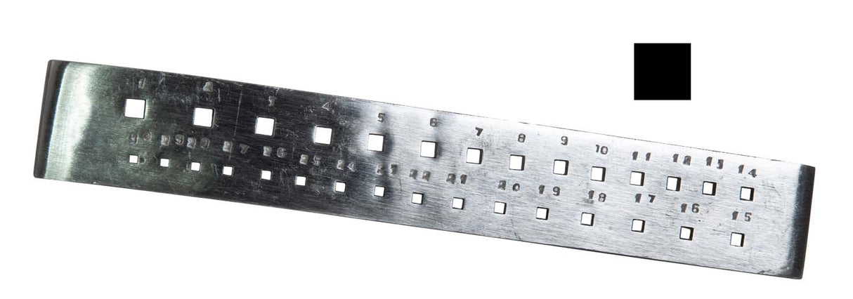 30 Square Hole Drawplate by PMC Supplies