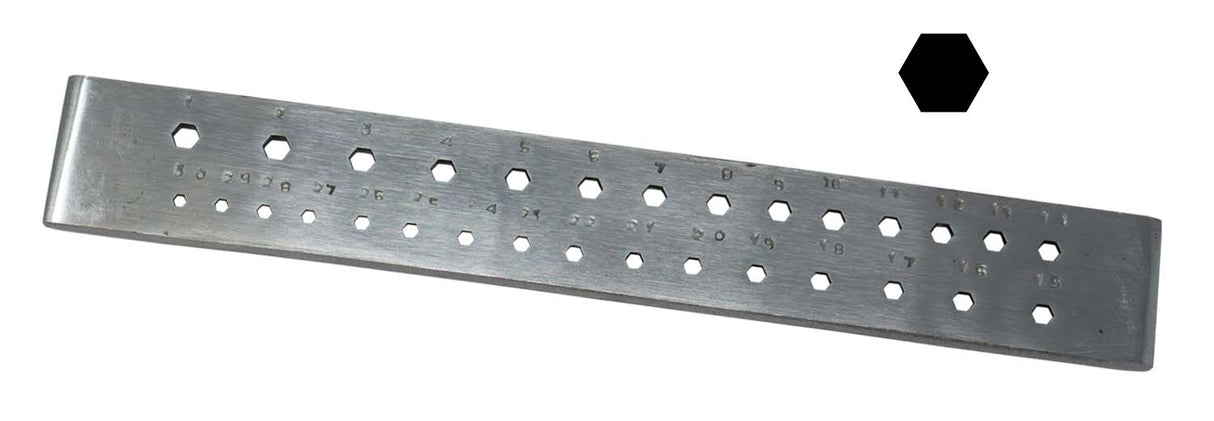 30 Hex Hole Drawplate by PMC Supplies