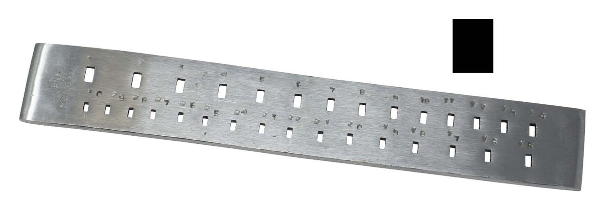 30 Rectangular Hole Drawplate by PMC Supplies