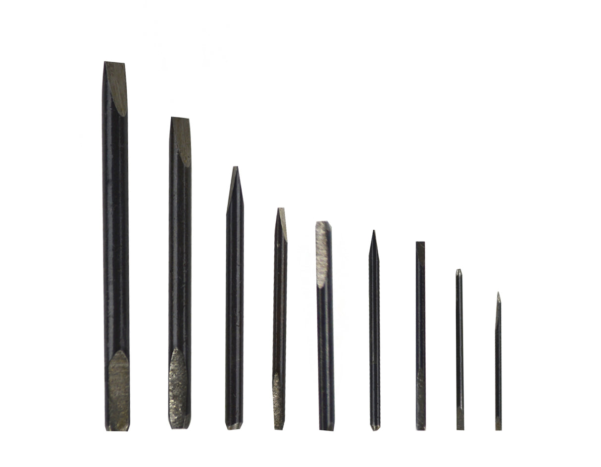 Set of 9 Screwdrivers w/ Revolving Stand & Spare Blades by PMC Supplies