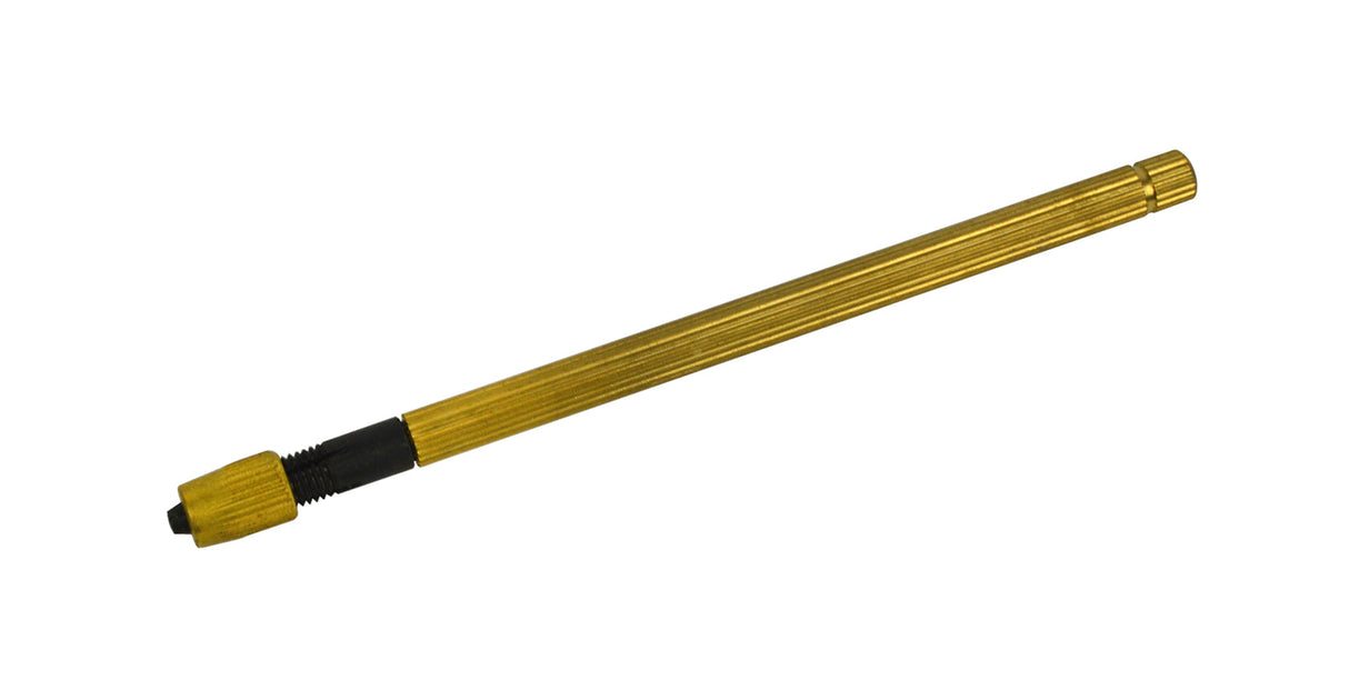 4-inch brass pin tong with single collet for holding drills, files, and blades securely