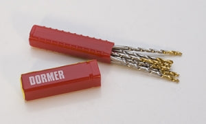 Dormer Twist Drills #65 pack of 10 precision metal and plastic drill bits with straight shanks and tempered finish