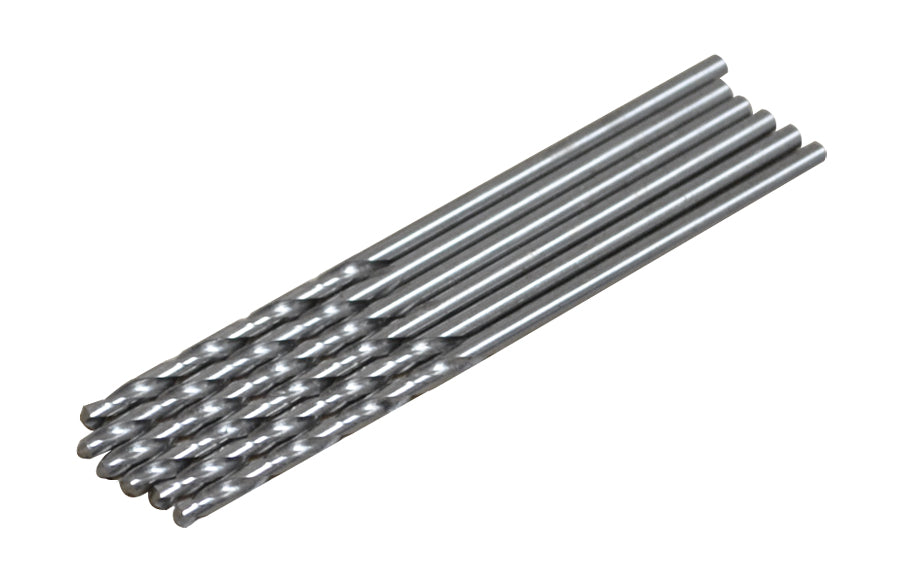 Pack of 6 Replacement Drills #52 for Pocket Drills DRL-245.06 and DRL-245.12, precision ground tips, durable and ready-to-use spares