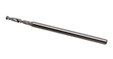 Set of 6 polished steel 3/32" shank twist drills 1.50 mm for metalworking and hobby projects