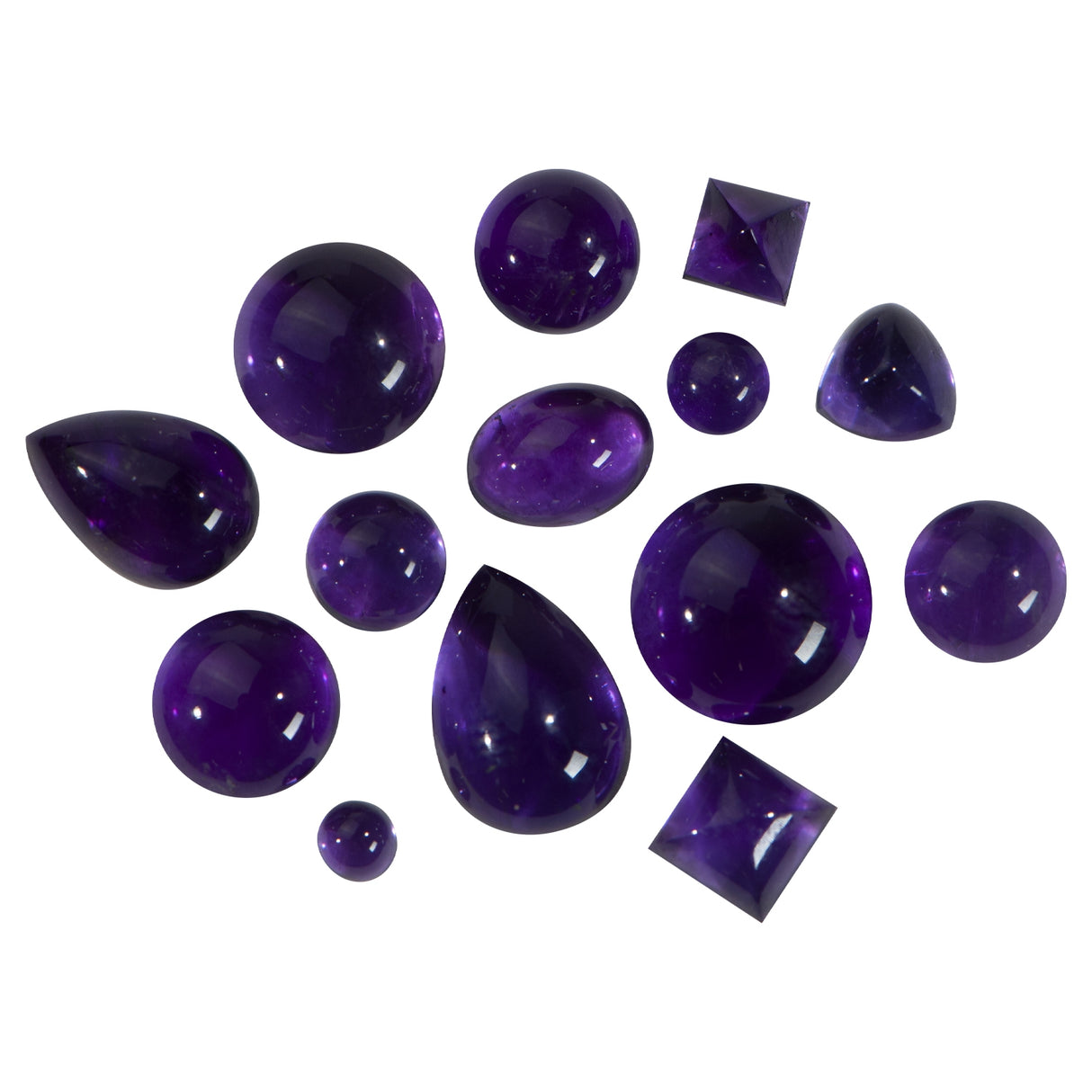 6 MM Amethyst Round Cabochon - Per Piece by PMC Supplies