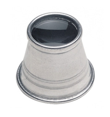 1 Inch 10X aluminum eye loupe with distortion-free lens and anti-glare coating for detailed inspection