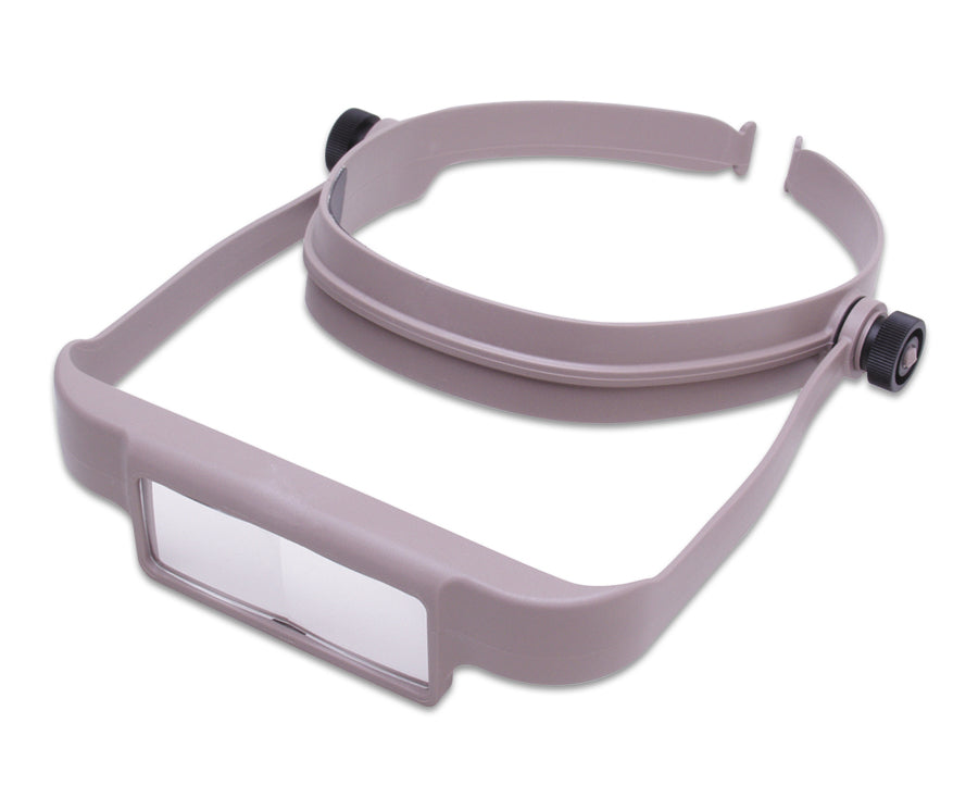 Optisight Visor lightweight headband magnifier with adjustable lens plate for hands-free detail work
