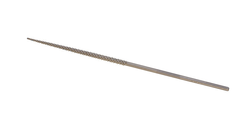 Round 14 cm wax file with sharp-edged steel for detailed jewelry and wax modeling work