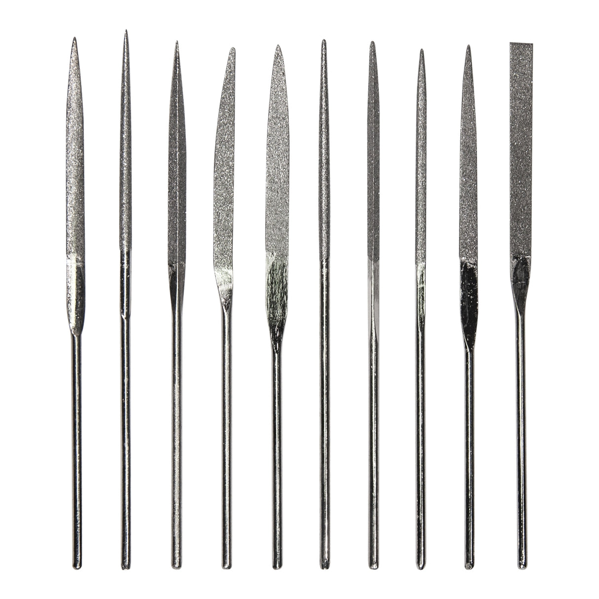 10-Piece Diamond Needle File Set - 4" by PMC Supplies