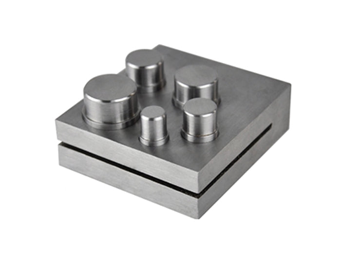 5-piece round steel disc cutter set for precise metal circle cutting in five sizes