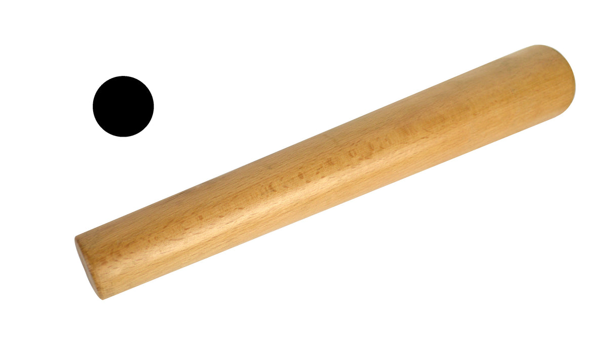 15-inch hardwood round bracelet mandrel for shaping and sizing jewelry