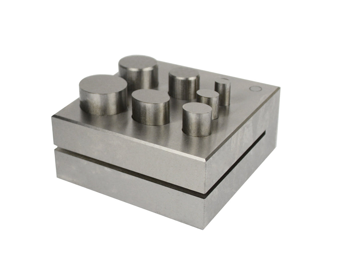 7-piece high-density steel oval disc cutter for precise jewelry shaping