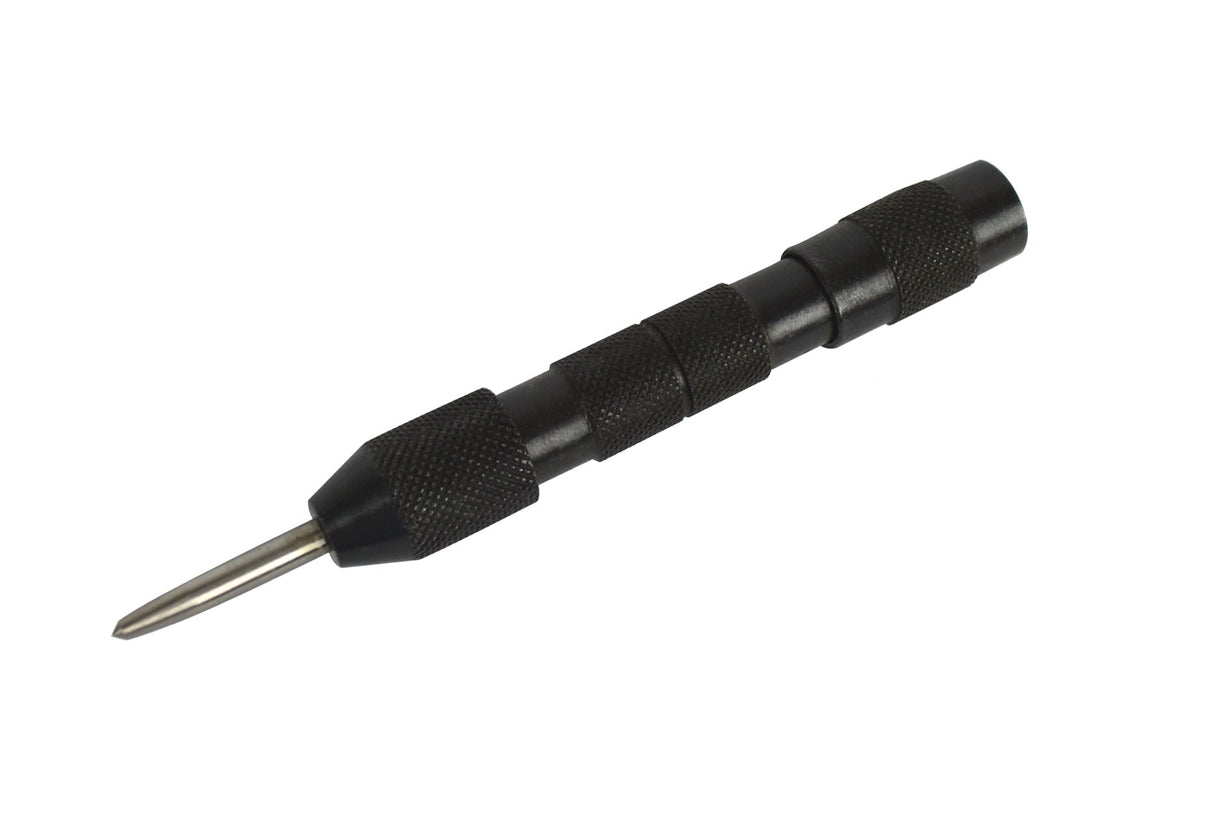5-inch carbon steel automatic center punch for precise hole marking and metalworking tasks