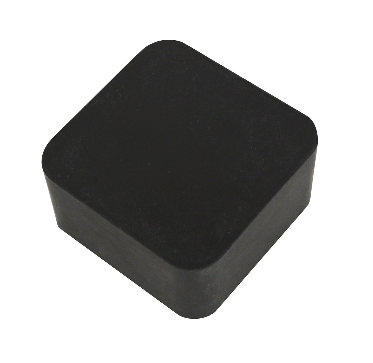 2x2x1 inch black vulcanized rubber dapping block for jewelry shaping and metalwork