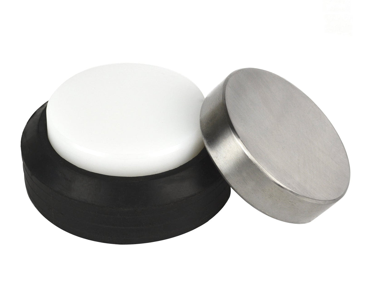 3" nylon and steel 2-in-1 anvil with non-slip rubber base for versatile metalworking and crafts