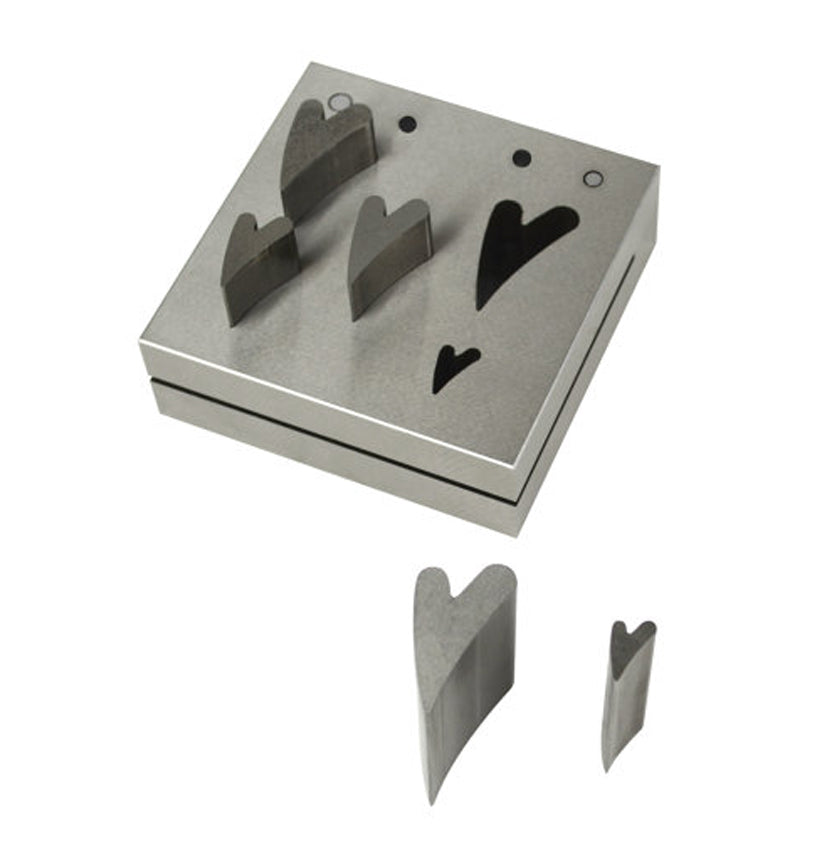 5-Piece Fancy Heart Shaped Disc Cutter Set by PMC Supplies