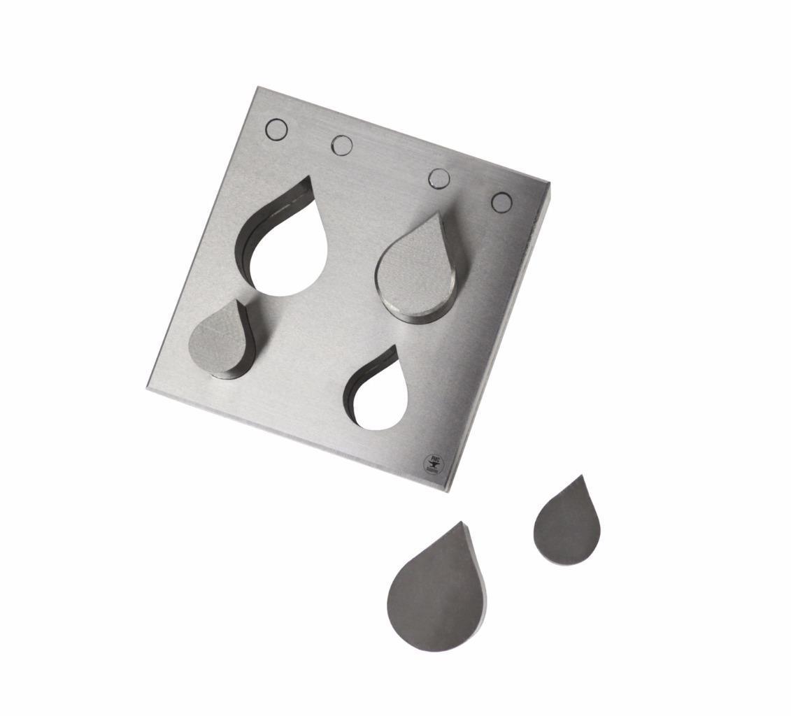 4-piece tear drop steel disc cutter set for precise metal cutting