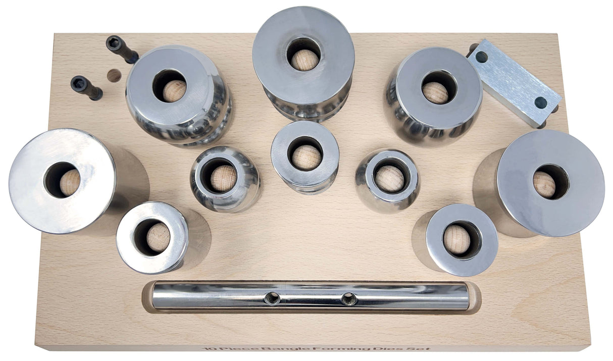 Bracelet Bangle Forming Set with Assorted Steel Die Shapes by PMC Supplies