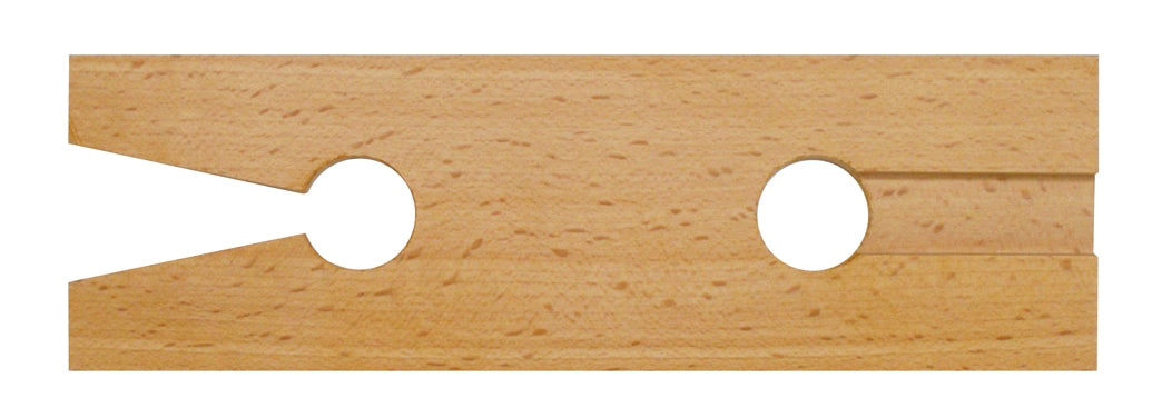 7-1/2" x 2-1/4" Wooden V-Slot Bench Pin by PMC Supplies