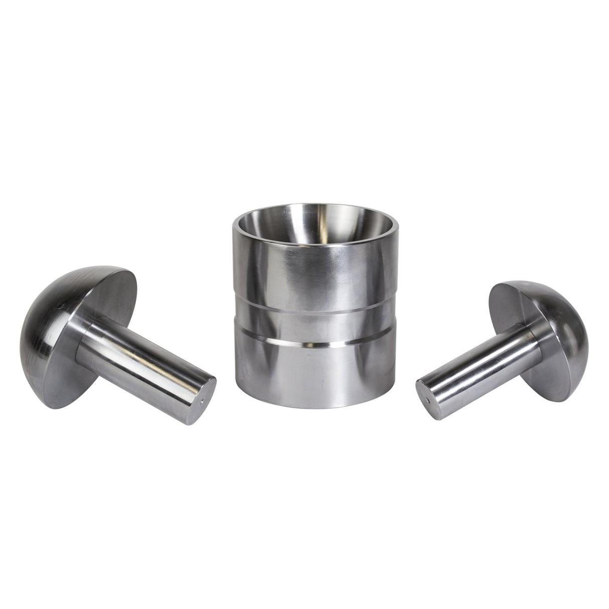 Extra Large Cupola Set with solid steel punches and dapping surface for precision metal forming