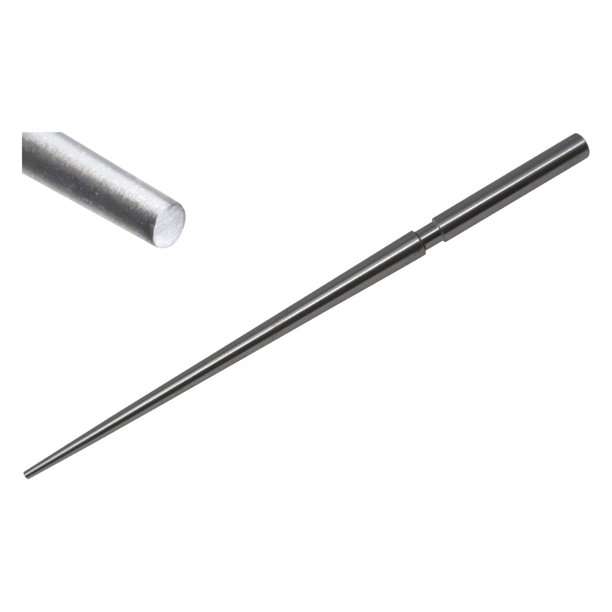 Bezel Mandrel Round 4 MM fine point stainless steel jewelry tool for precise bezel forming