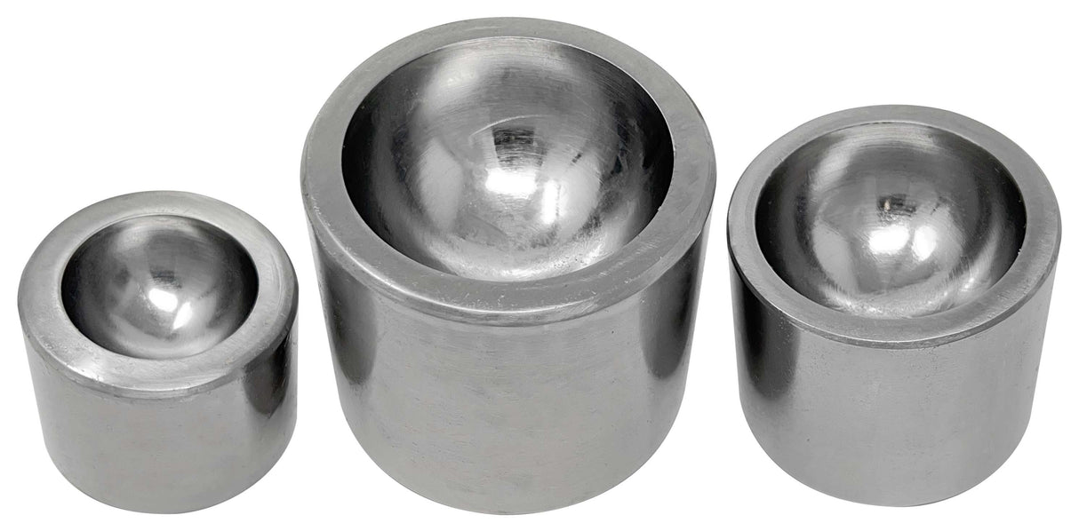 Steel Cupola Punch and Die Set w/ 6 Dapping Punches and 3 Double-Sided Cupola Dies by PMC Supplies