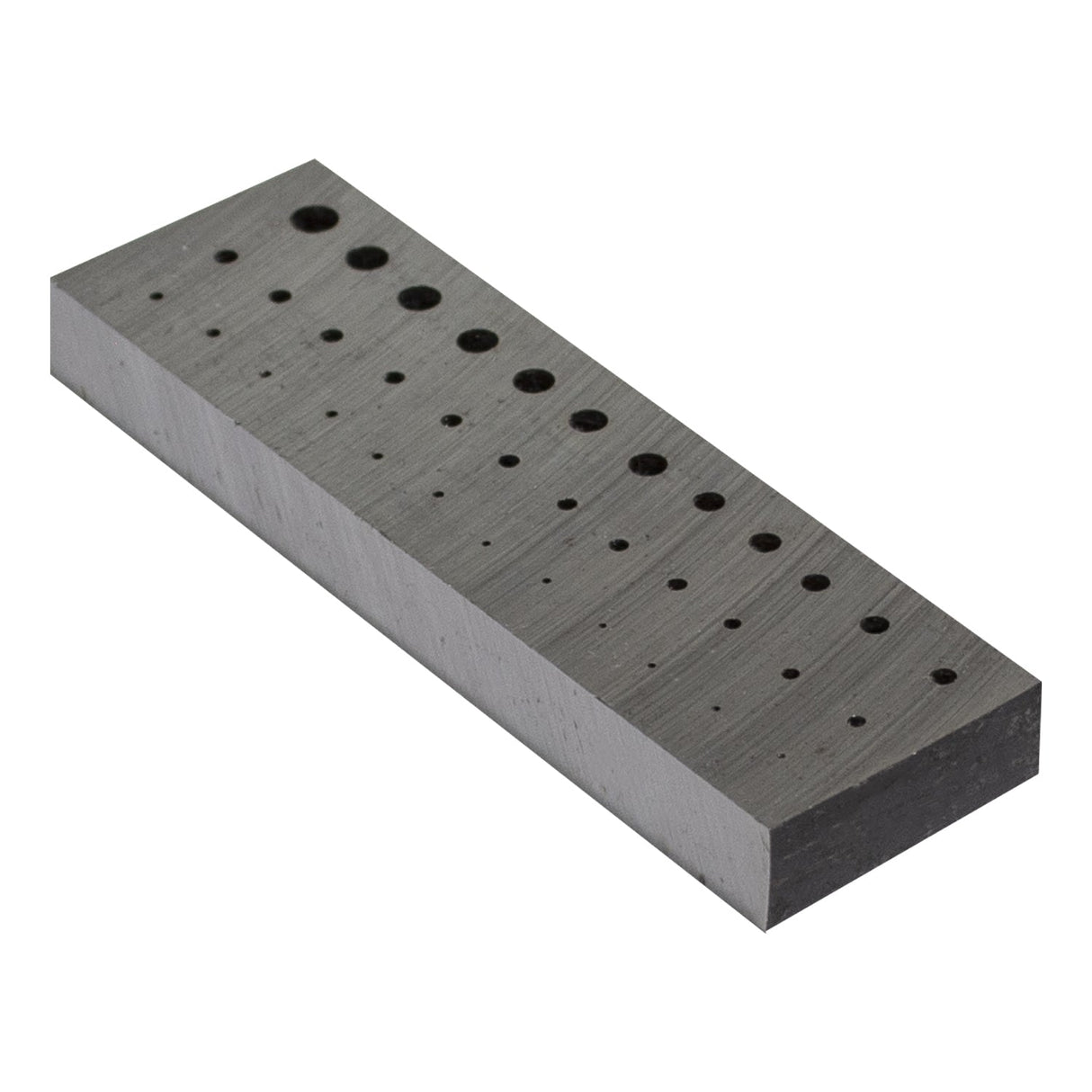 Riveting Flat Stake with 36 holes made of high-quality steel for precise watch and clock repair tasks