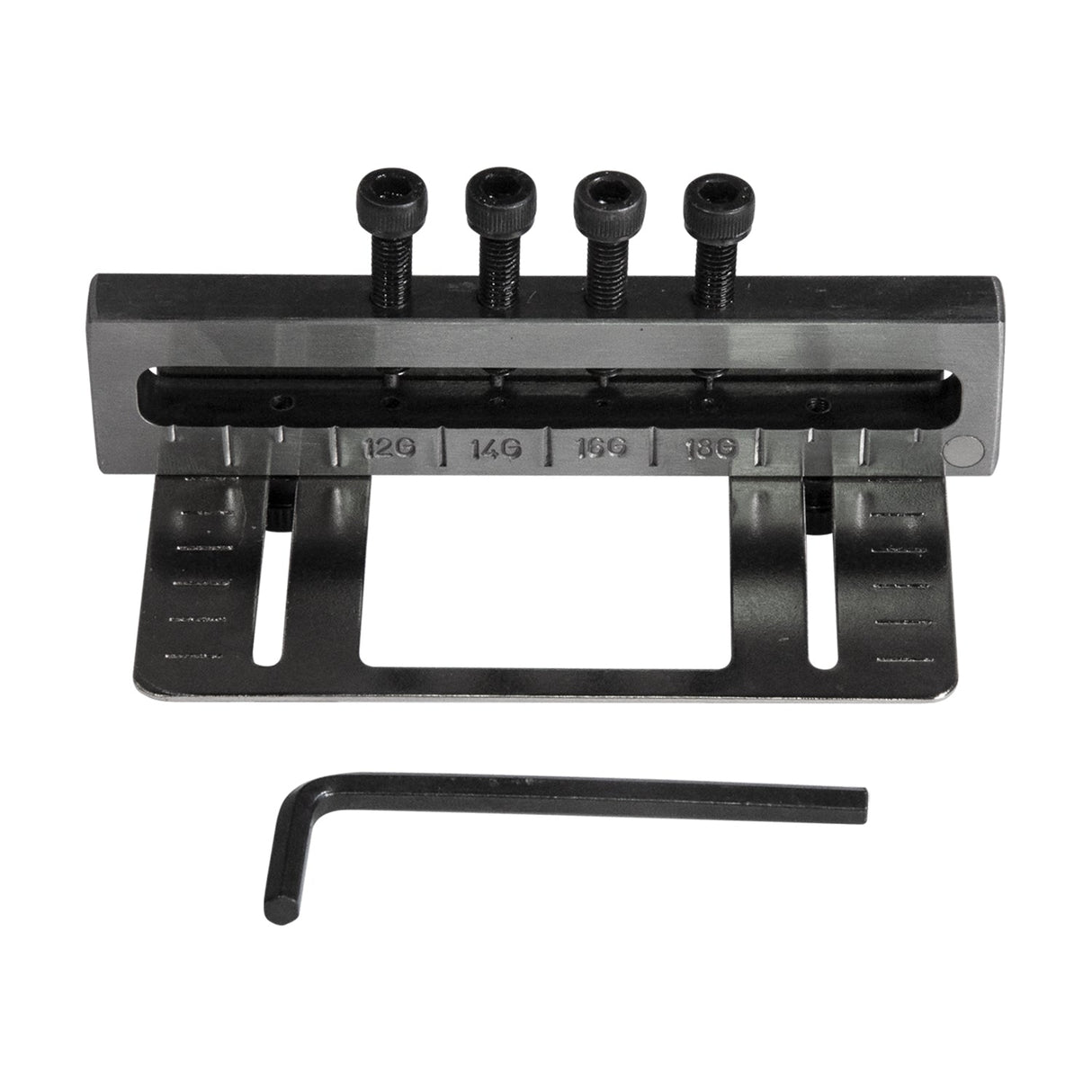 Deluxe 4 Hole Metal Punch for clean precise holes in soft metals up to 18 gauge with adjustable sizes and durable metal construction