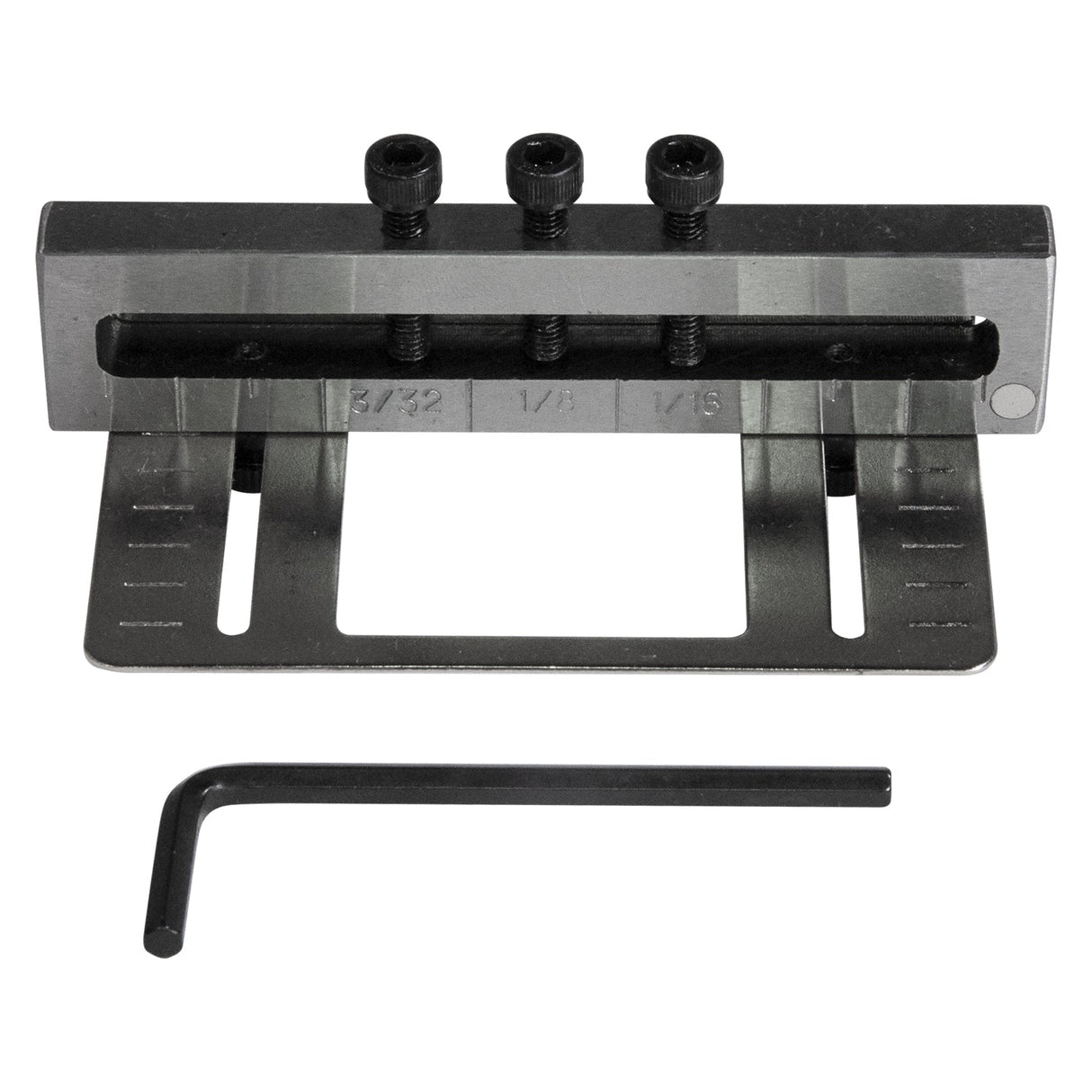 Deluxe 3 Hole Metal Punch with heat-treated punches and screw-action mechanism for precise holes in soft metals up to 18 gauge