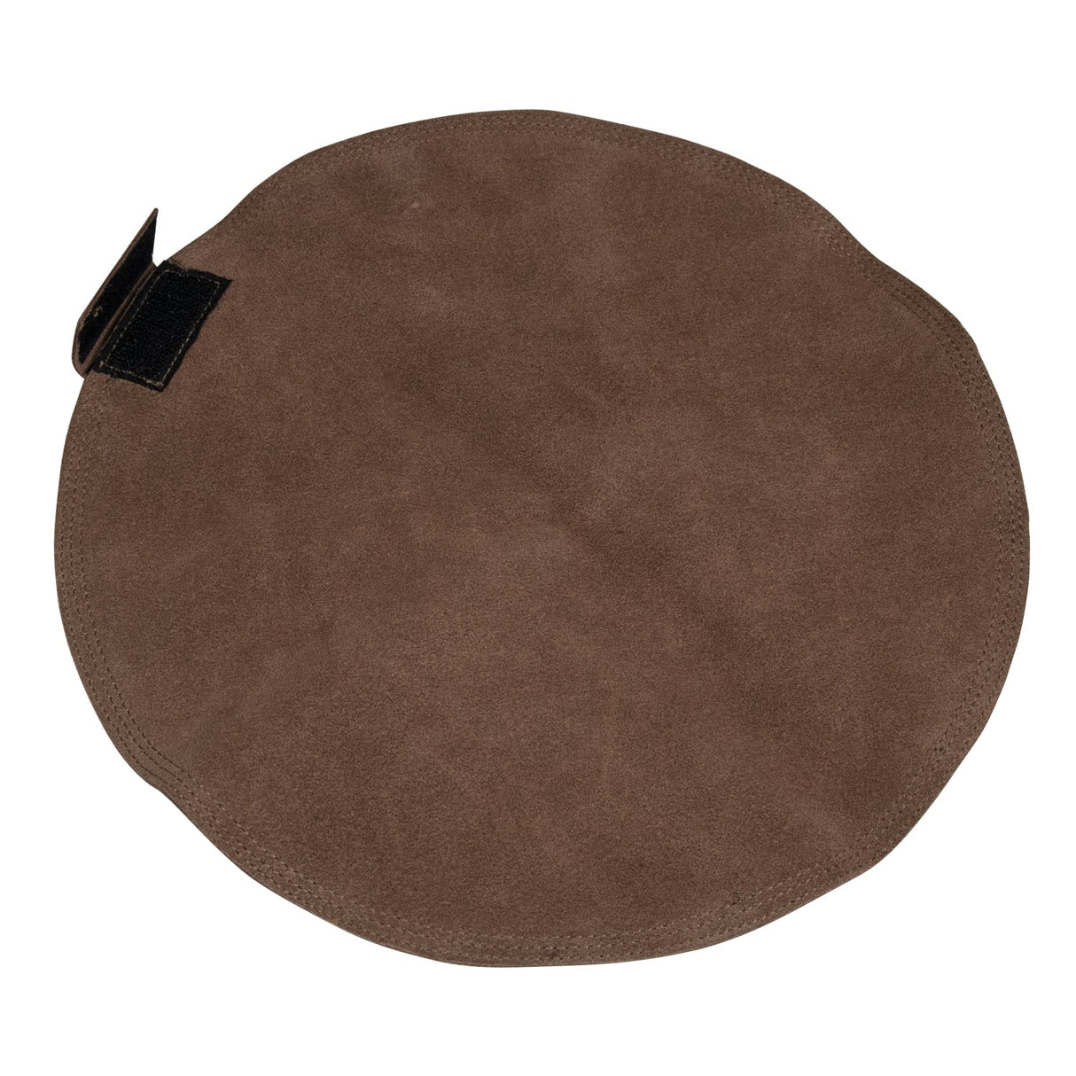 12-inch unfilled round leather sand bag with triple-stitched durable construction for metal stamping and forming tasks