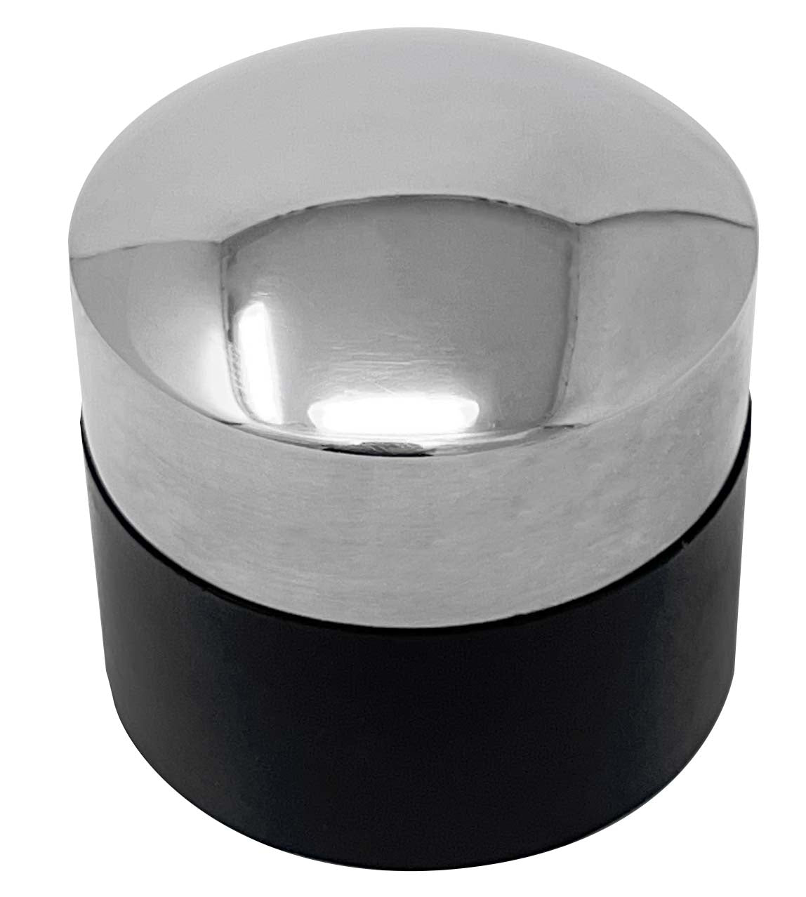 Medium Dome Bench Anvil with stainless steel surface and vibration-absorbing rubber base for metal shaping and forming