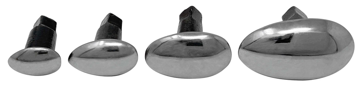 Anvil Spoon Set of 4 high-polished metal shaping stakes for professional planishing and forming