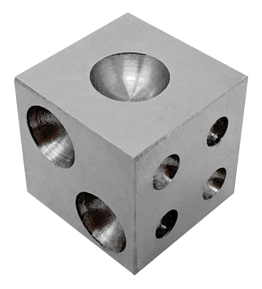 Steel Doming Block 1x1x1 inch solid steel tool for jewelry making and metal forming