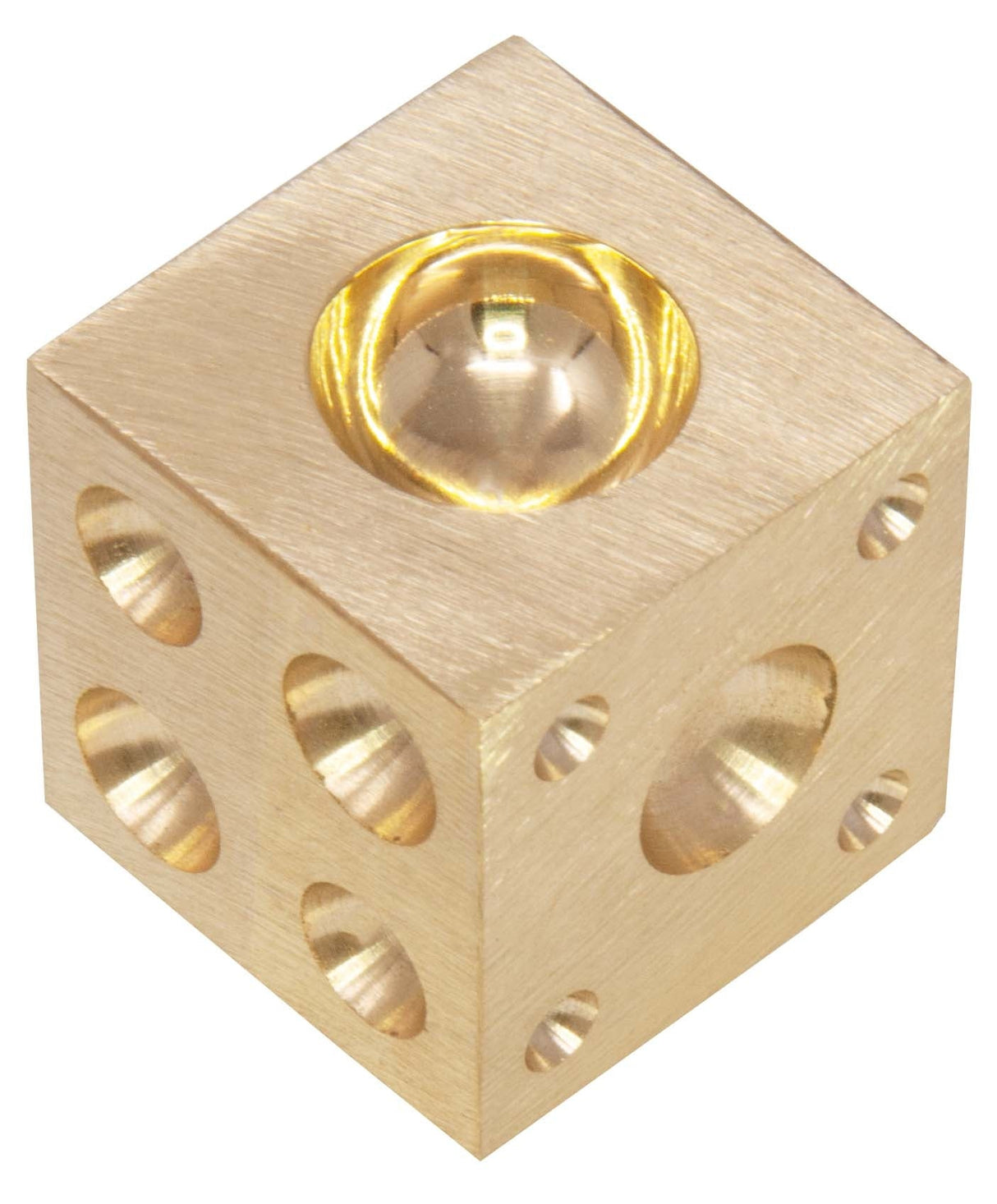 Brass doming block 1x1x1 inch solid brass jewelry making tool